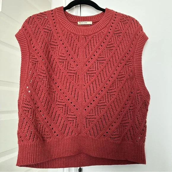 Marine Layer Brooke Sweater Vest Size Large - Picture 7 of 11